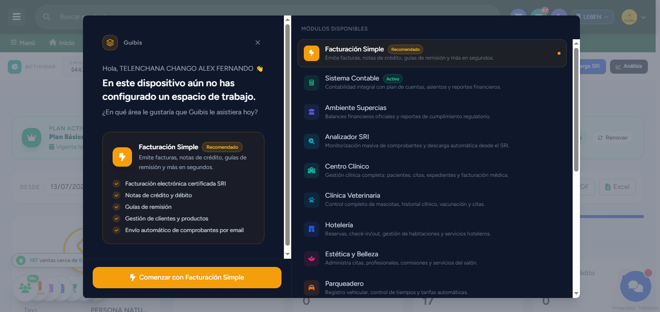 Módulos Guibis ERP